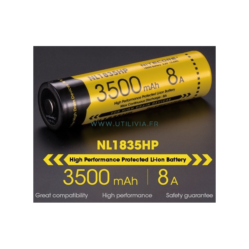 Аккумулятор nitecore nl1835hp